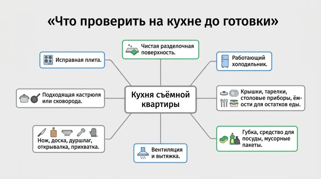 Что проверить на кухне до готовки